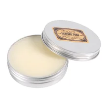 Crema de afeitar Deluxe para bigote de Hombre 1 Uds. Jabón de afeitar redondo para cuidado Facial crema de afeitar para Barba y leche de cabra herramienta para afeitar jabón y quitar