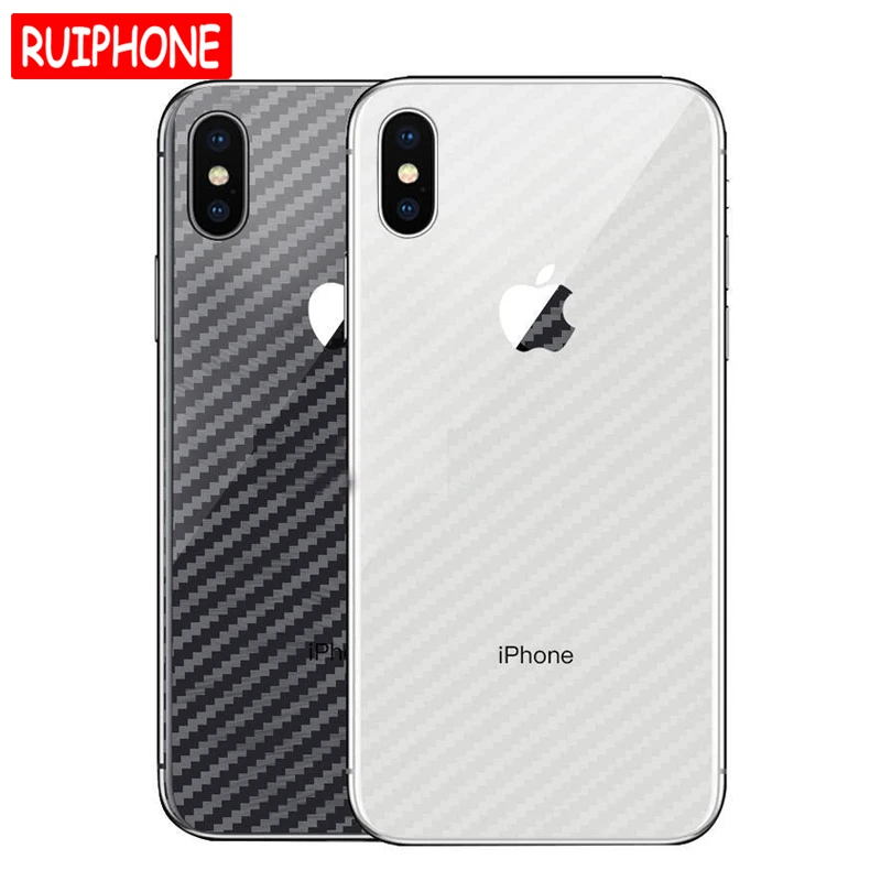 

3Pcs/lot For iphone X XS MAX XR Full 3D Anti-fingerprint Carbon Fiber Back Screen Protector Film For iphone 6 6s 7 8 plus 5S SE