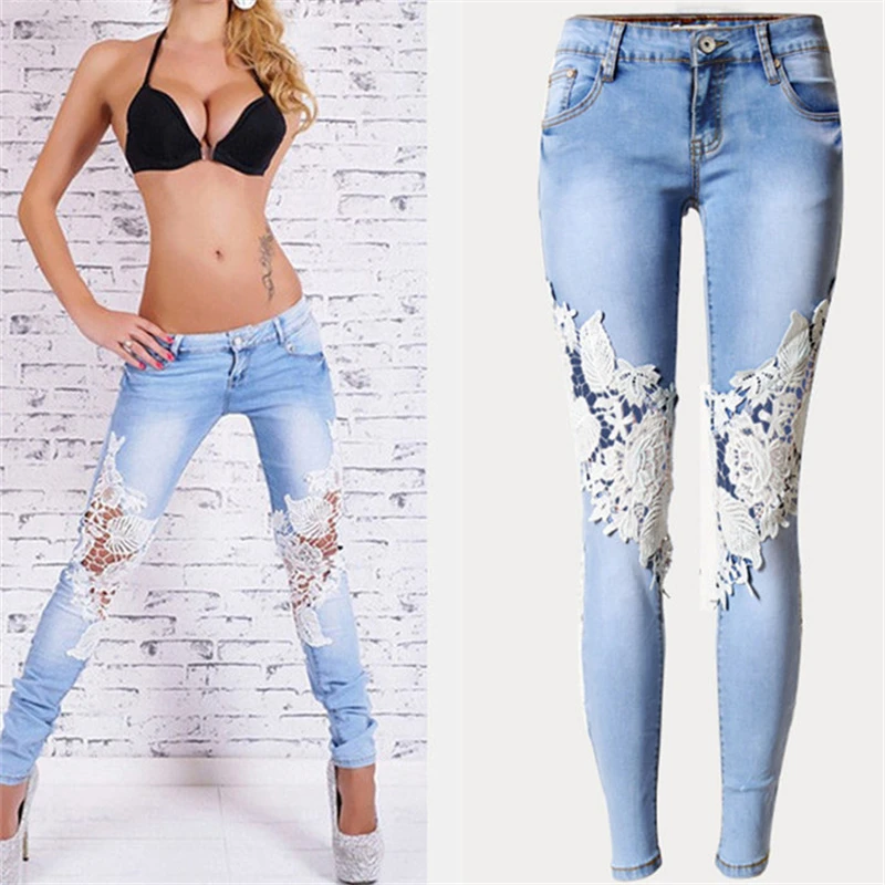 Женские обтягивающие джинсы с низкой талией размера плюс, уличная мода, светильник спереди и сзади, цветные джинсы, длинные брюки-карандаш
