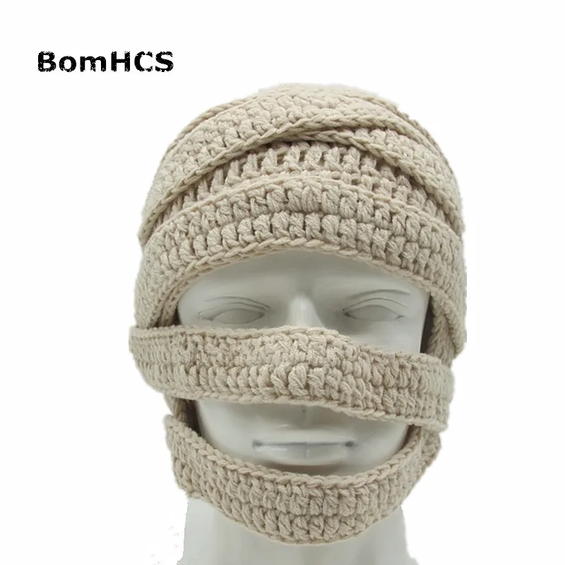 BomHCS Novetly Прохладный Зомби Маска Шапочка повязки ручной работы трикотажные смешной шляпе Кепки