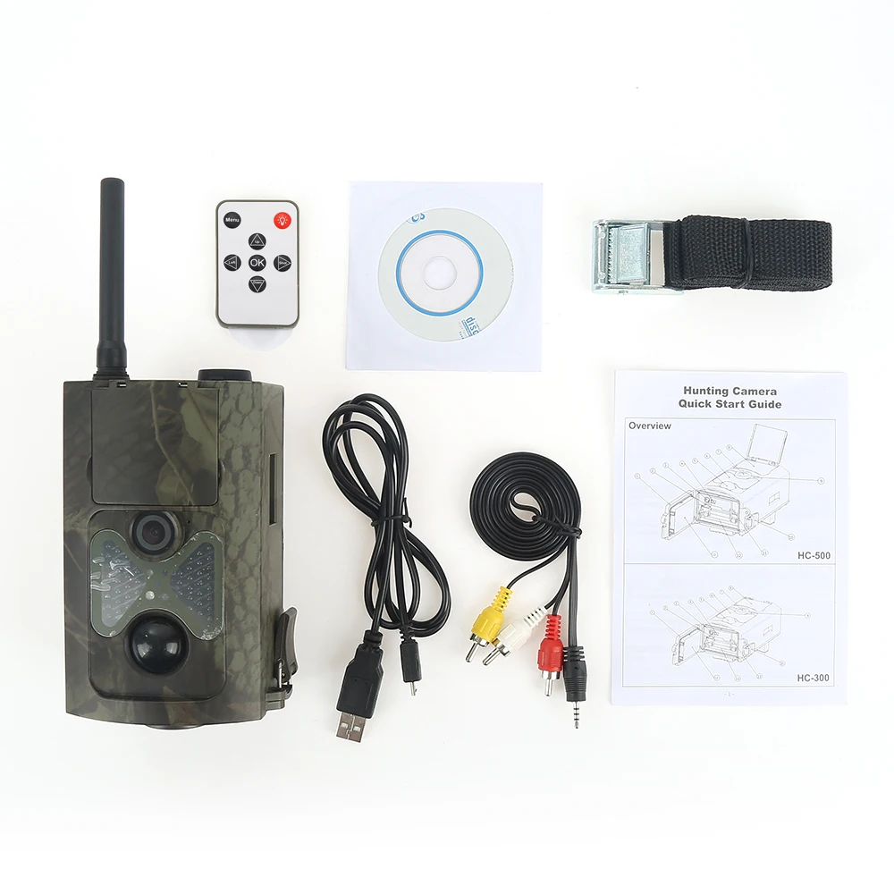 HC-500M Hunting Trail Camera for Wildlife Photo Trap with 48Pcs Night Vision Infrared LEDs Hunting Video 12MP HD Camera