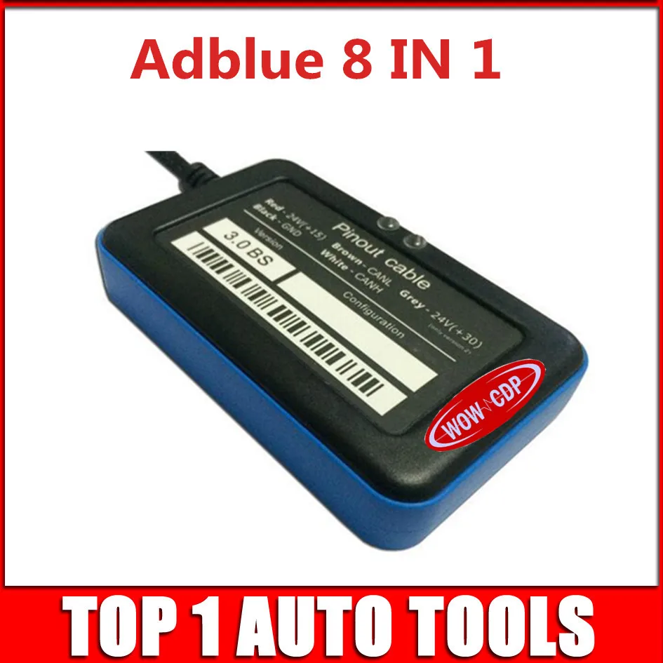 A+ качество новейший эмулятор Adblue 8в1 v3.0 с программным адаптером V3.0 с NOx датчиком adblue 8 в 1 поддержка евро 6