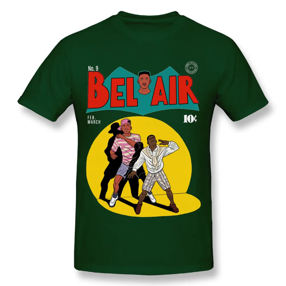 Новинка, футболка «Свежий принц Бель-Эйр», классические футболки с забавным графическим принтом, футболки для мужчин, Camiseta - Цвет: Армейский зеленый
