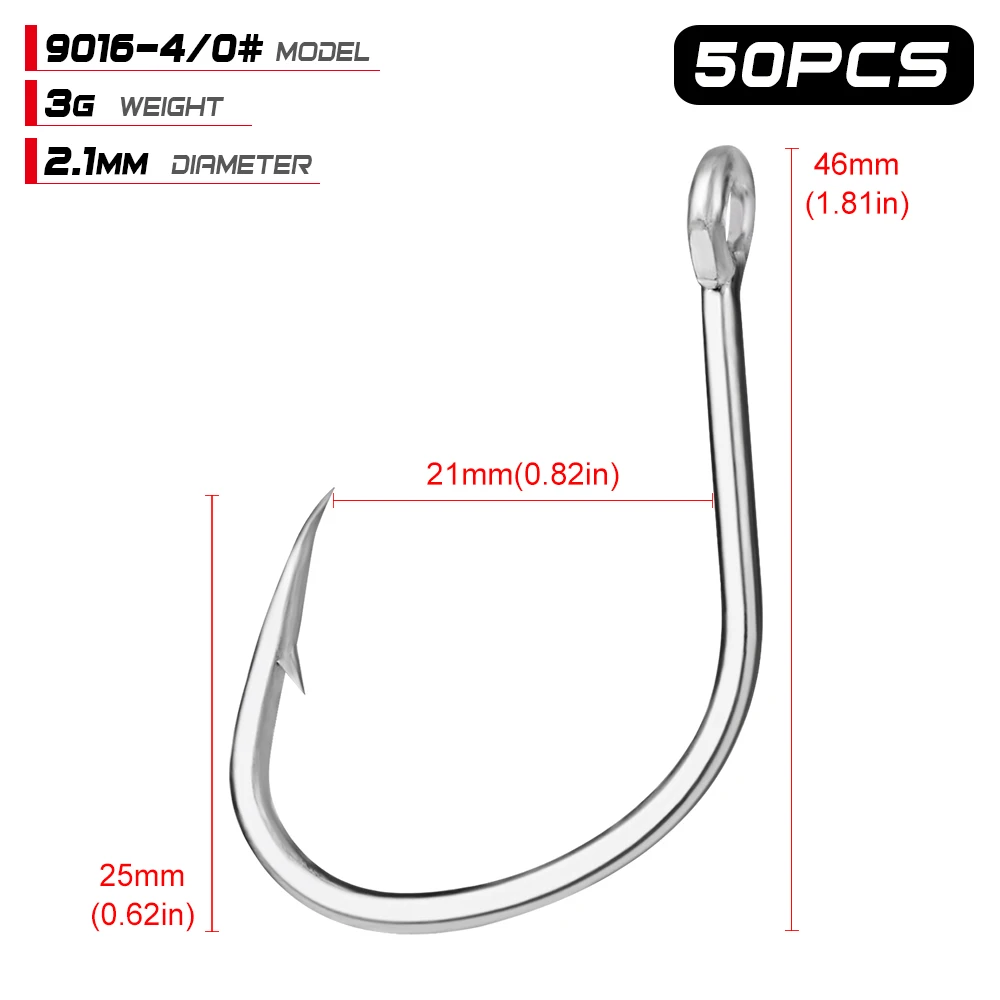 50 шт./лот рыболовный крючок в соленой воде матовый оловянный одиночный крючок 1/0#-2/0#-3/0#-4/0#-5/0# Высокоуглеродистая сталь рыболовный крючок высокопрочные крючки - Цвет: Size 4 0