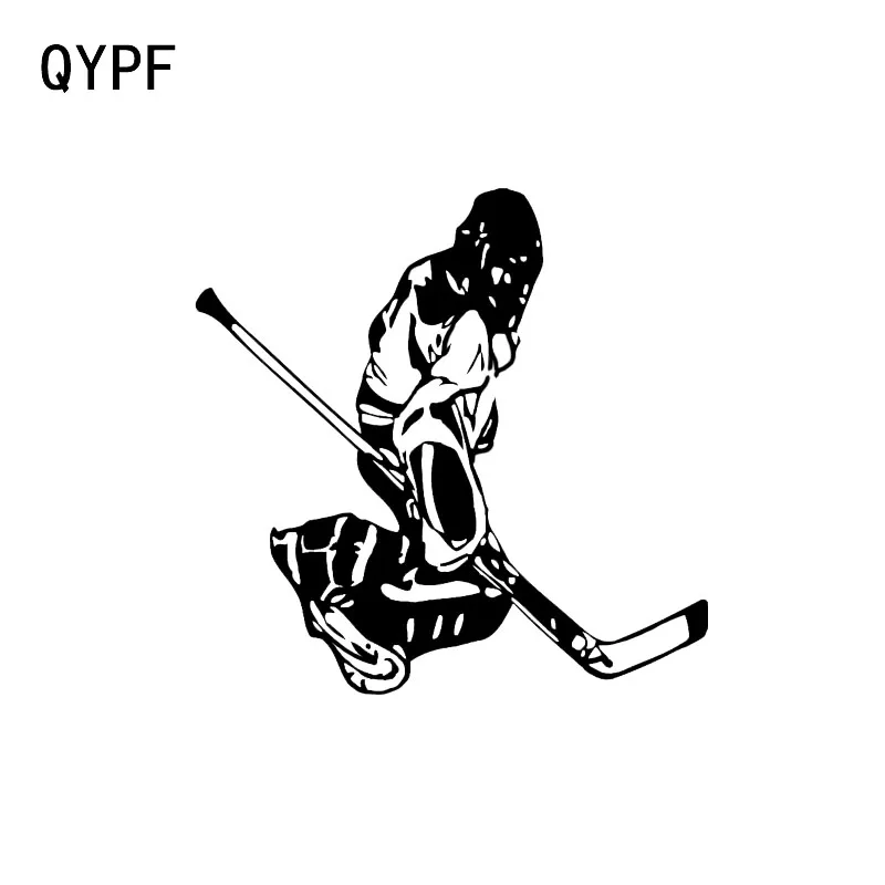 

QYPF 14.2*14 Interesting Hockey Decor Vinyl Car Sticker Reflective Accessories C16-2264