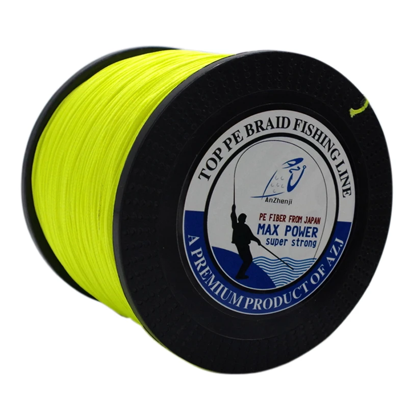 

AZJ Hot Sale! Japan PE Multifilament Braided Fishing Line 1000M 4 Strands Rope Carp Fishing Spearfishing Cord Iinhas De Pesca