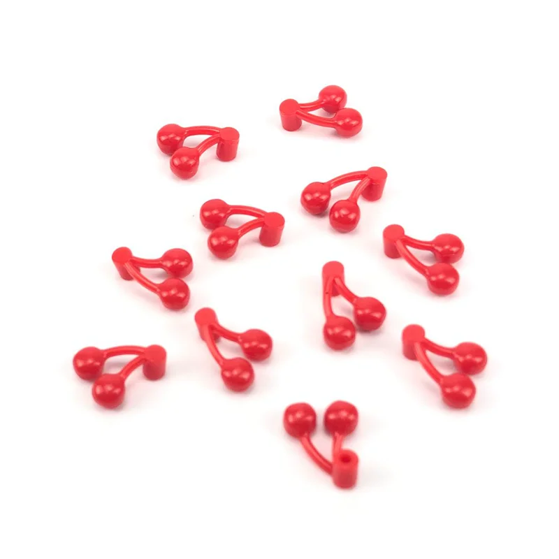 

Creator Accessories MOC Part Green Red Cherries Bush Tree Cherry Plant DIY Building Block Compatible Creators Assemble Particles