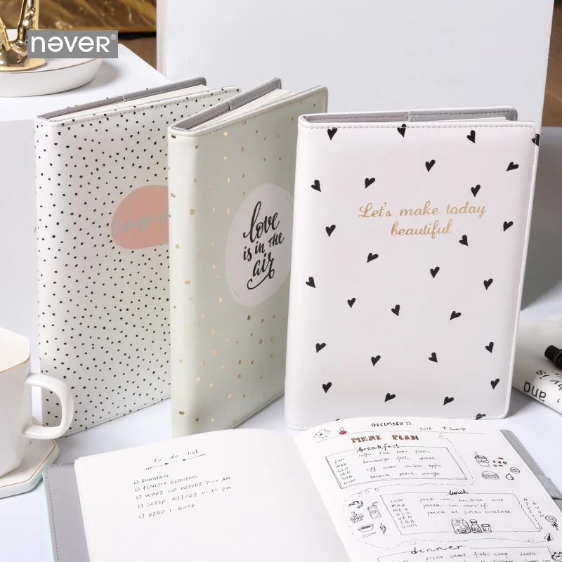 Never Fashion Polkadot A5 блокнот пустая бумага Bullet Journal Sketchbook дневник офисный бизнес