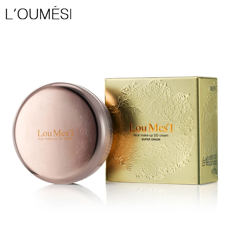 Loumesi Face Base Pressed Powder Makeup Face Powder dry and wet 2 in 1 Brighten Face Powder Makeup Skin Finish Powder