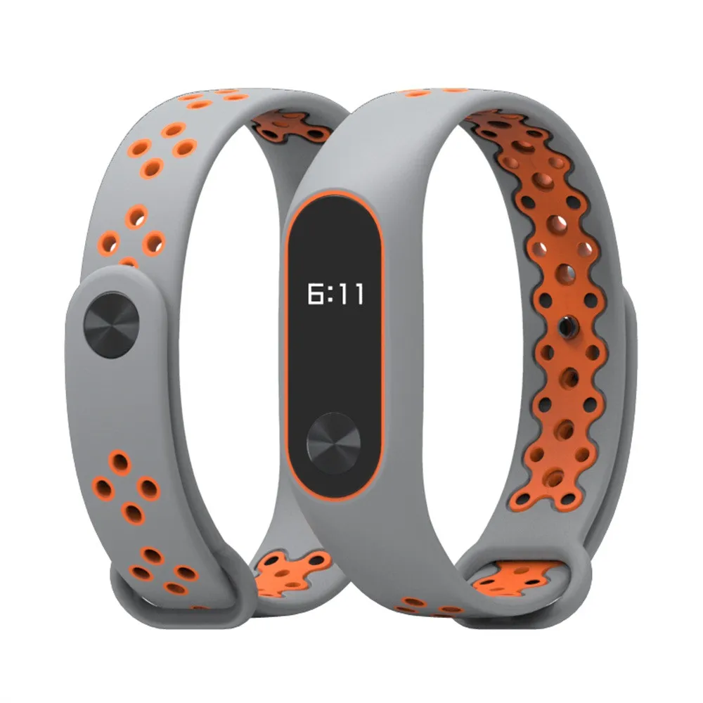 Для Xiaomi Mi Band 2 Прочный сменный ТПУ анти-офф Браслет спортивный браслет# NE807