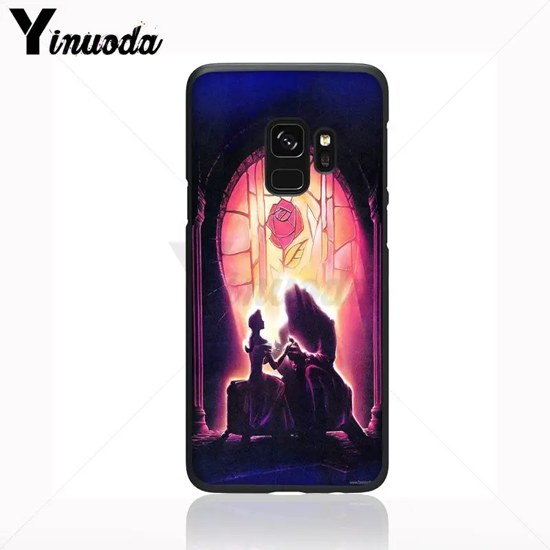 cartoon Beauty Beast Rose Princess Art Print