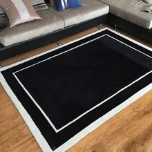 Ковер, черный и белый большой коврик для спальни, напольный коврик для гостиной или спальни, домашний 3D ковер на заказ, фирменные ковры