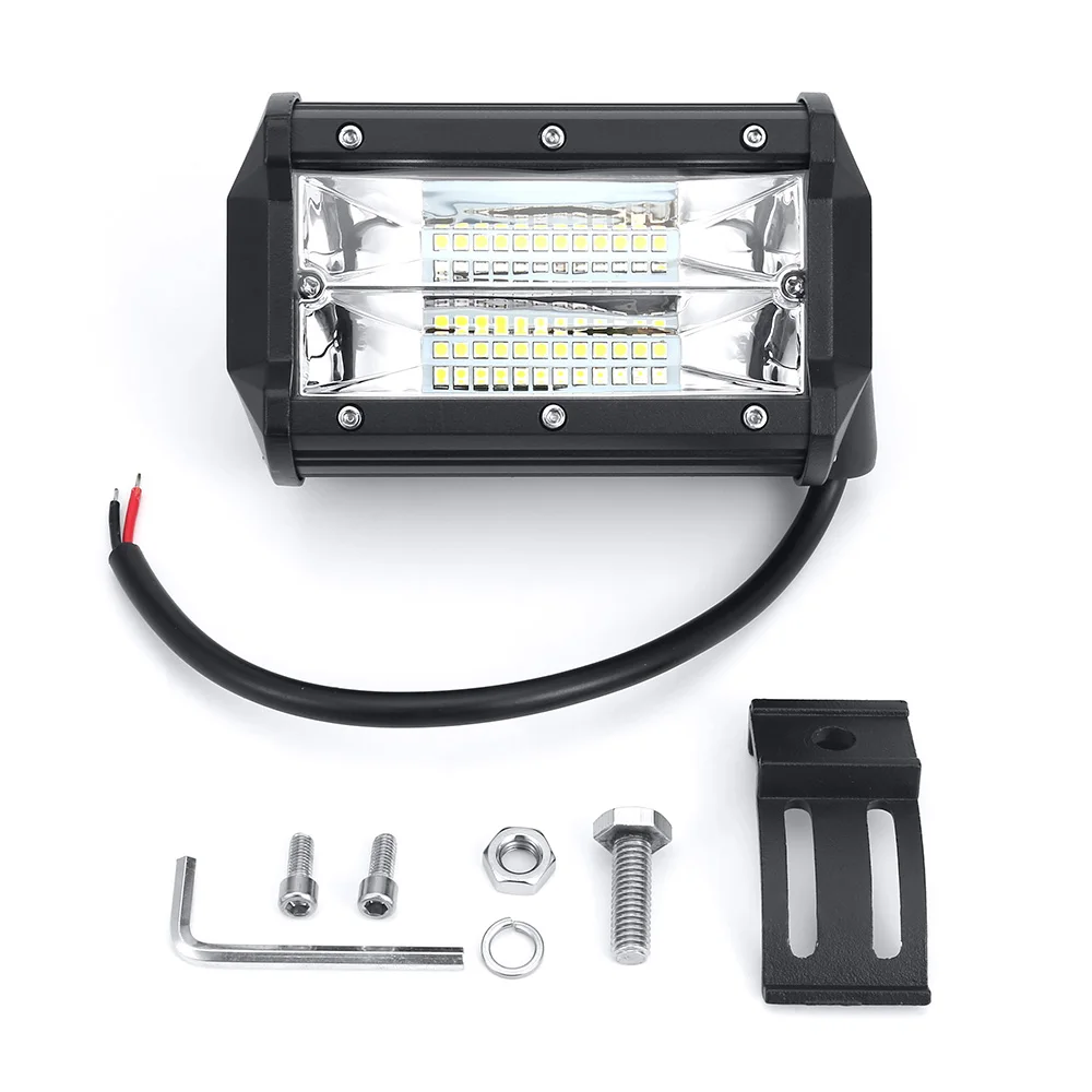 

iSincer Car-Sytling Work Light Bar 12V Work Lamp 72W 6000K with CREE LED Chip 5 inch Car LED Lamp Bulb fro Motorcycle Headlight