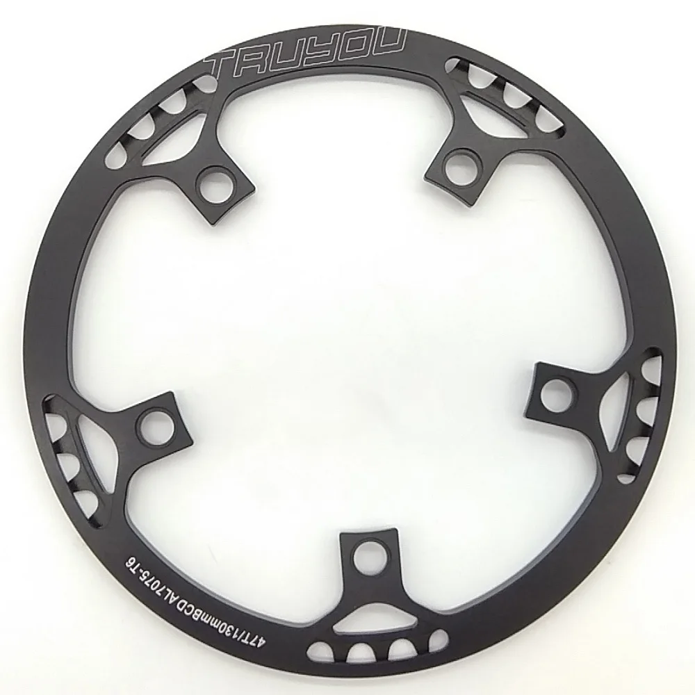 Koop TRUYOU Vouwfiets Ketting Wiel Beschermende Plaat 130 BCD 41 T 45 T 47 T 50 T 53 T 56 T Aluminium Road Fiets Kettingwiel
