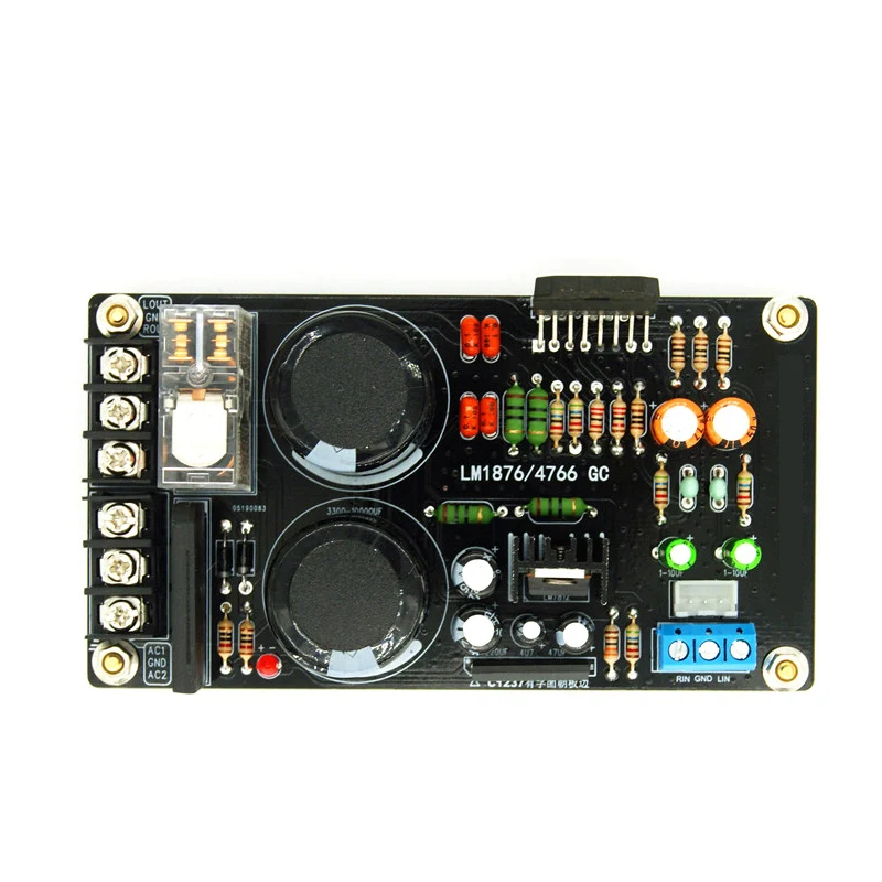 LM1876 60 Вт Цифровой усилитель аудио доска двухканальный усилитель доска для 4-8 Ом динамик DIY/готовая доска B9-006