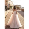 LORIE 2022 Graceful V Neck Beach Wedding Dresses Backless 3D Floral Appliqued Lace Bridal Gowns Tulle vestido de novia Plus size ► Photo 2/6