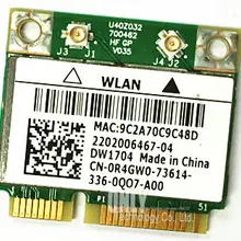 Broadcom Bcm4314 Dw1704 Wifi N+ Bluetooth R4gw0 Беспроводная мини карта Pcie для Dell BCM43142HM