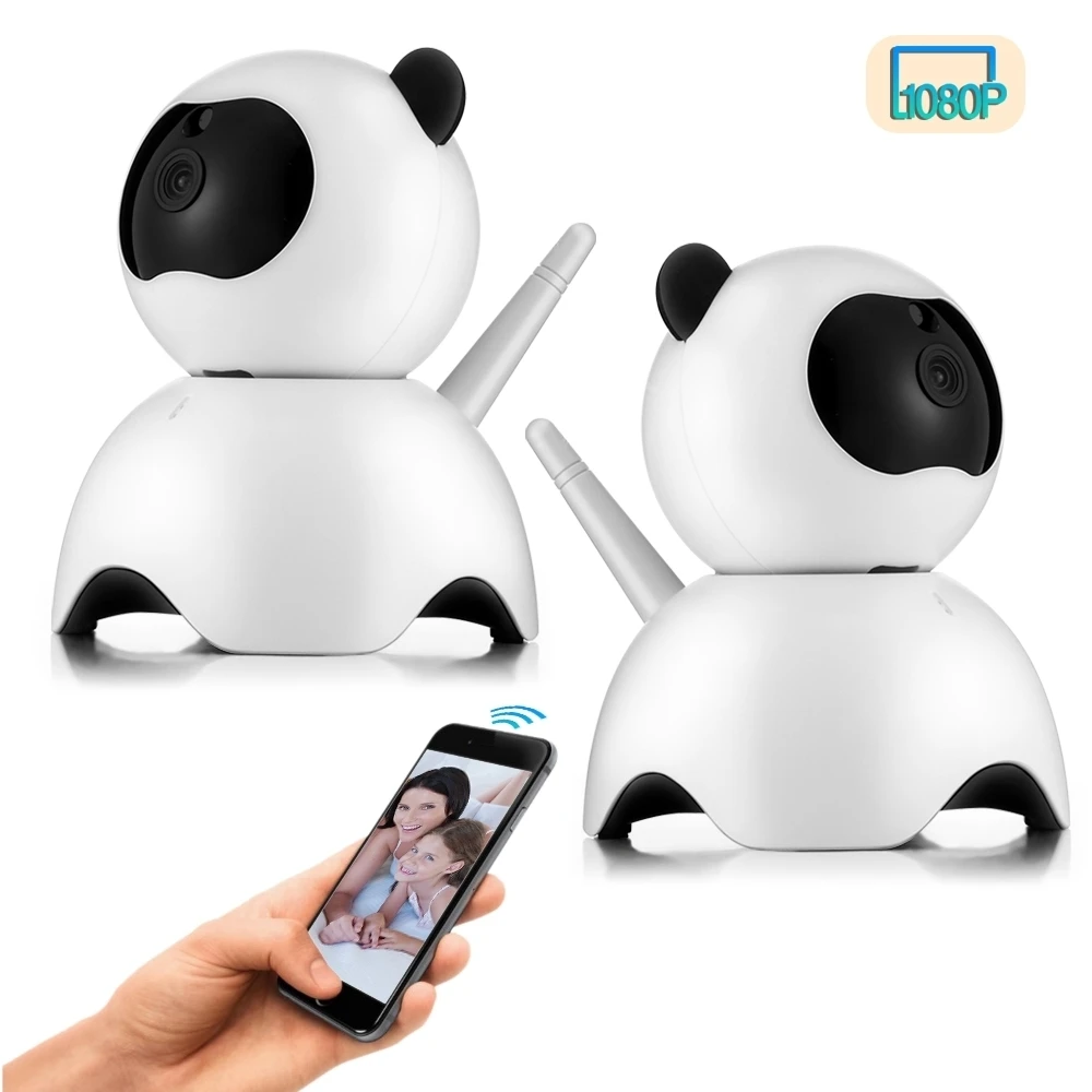 Noturna de Vigilância Câmera de Rede sem Fio ip com Visão Baby Monitor Home Security hd 1080 p Câmeras Inteligente Monitores 2 Pcs 27 1080 P Câmeras IP com Visão Noturna