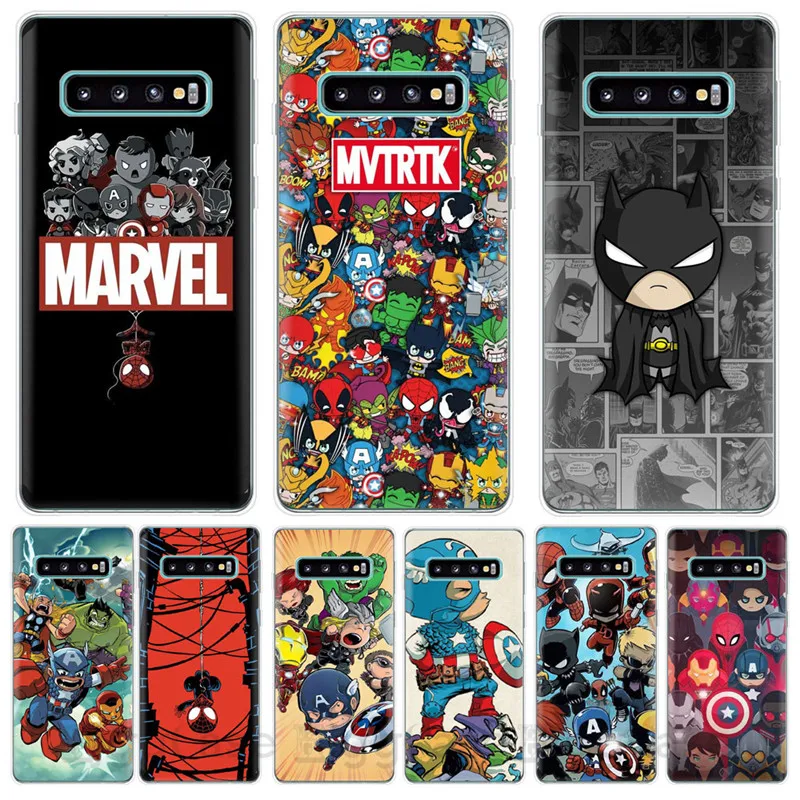 

Avengers Captain America Shield Superhero Case For Samsung Galaxy S7 Edge S8 S9 S10 Plus S10E M10 M20 M30 Silicone Cover coque