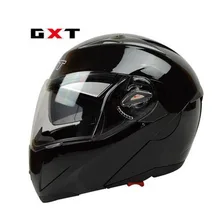 GXT full face motorcycle helmet double lens flip up helmet off road racing moto capacete