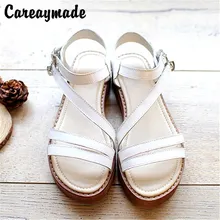 Big size,2016 new Genuine Leather pure handmade Leisure simple literature and art Sandals,retro art mori girl shoes,3 colors Big size,2016 new Genuine Leather pure handmade Leisure simple literature and art Sandals,retro art mori girl shoes,3 colors