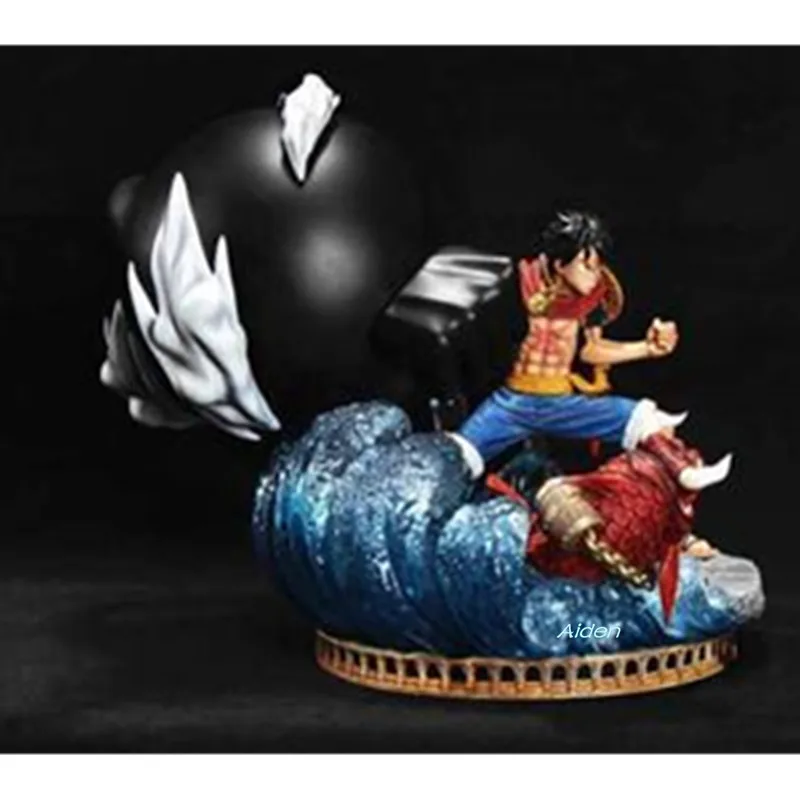 13 "Цельная соломенная шляпа пираты статуя Обезьяна D. Luffy Бюст Полная длина портрет анимационная фигурка GK модель игрушечная коробка 33 см Z459