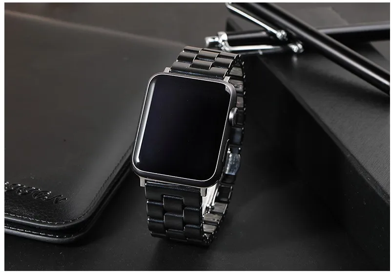 Hot sale Ceramic for Apple Watch Band 38 42mm 40mm 44mm Link Bracelet Wristband for iwatch strap Series 4 3 2 1