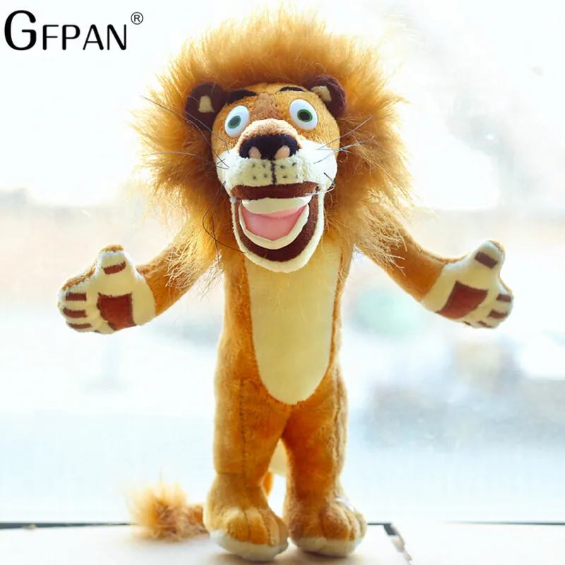 Grande Peluche Madagascar 2 – Gipsy Le Lion Alex – 55 Cm Assis – Occasion