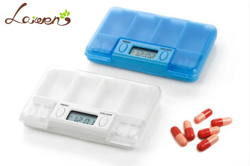 

Laiwen 4 alarms pill timer reminder pill box timer medication reminder alarm HC-7000B free shipping pill cases with timer
