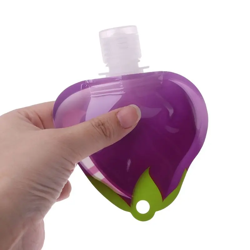 2019 New 3Pcs/Set Fruit Portable Travel Bottle Shampoo Cosmetic Bottle Container Bag