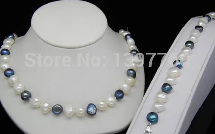 

Hot sell Noble- Miss charm Jew.81 Charming baroque pearl necklaces&bracelets 925s jewelry set jewelry set jewelry set (A0423)
