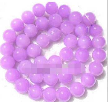 

Miss00269 Light Purple Jade Round 10mm Beads 15" 5pc
