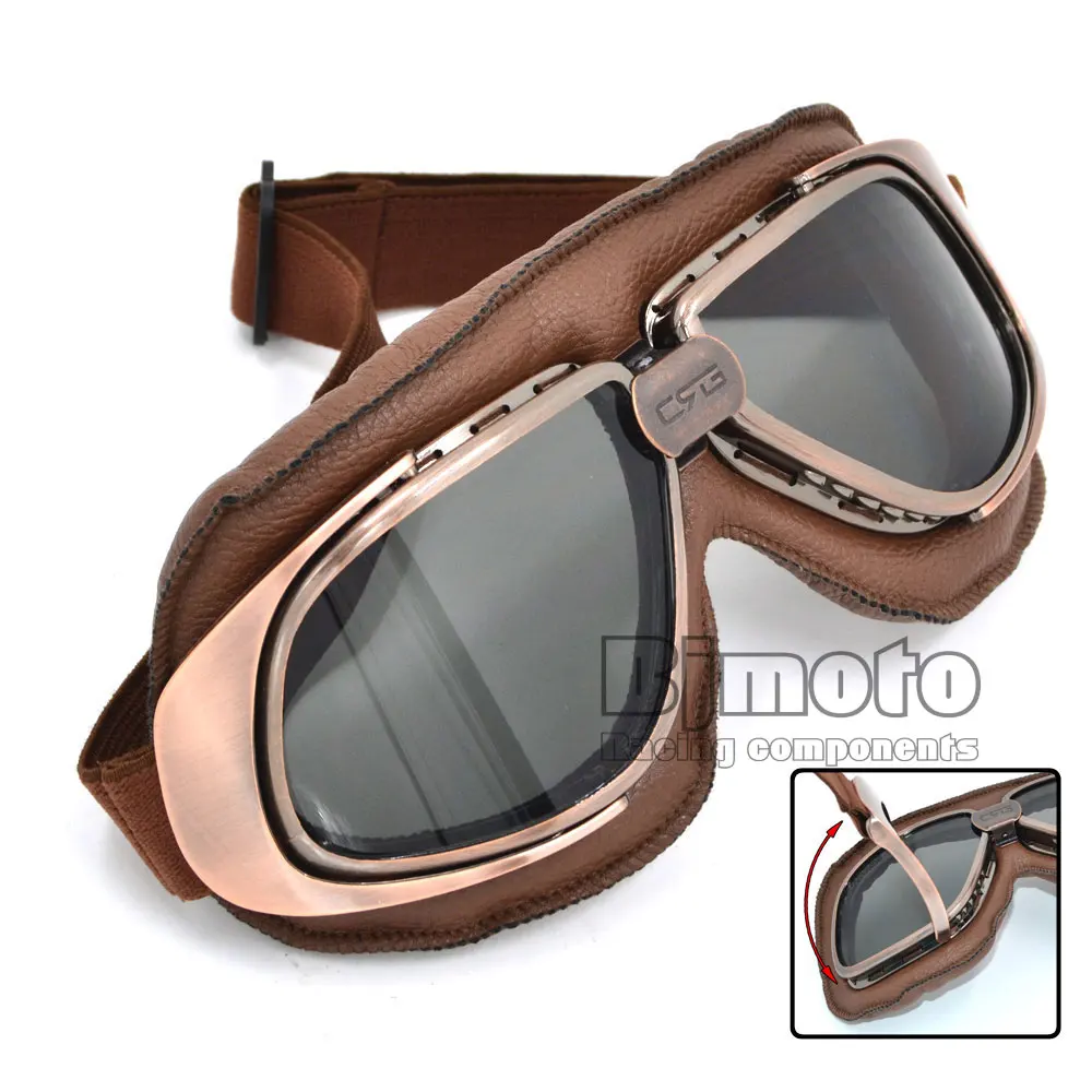 Buy Bjmoto Motorcycle Vintage gafas Jet Pilot ATV