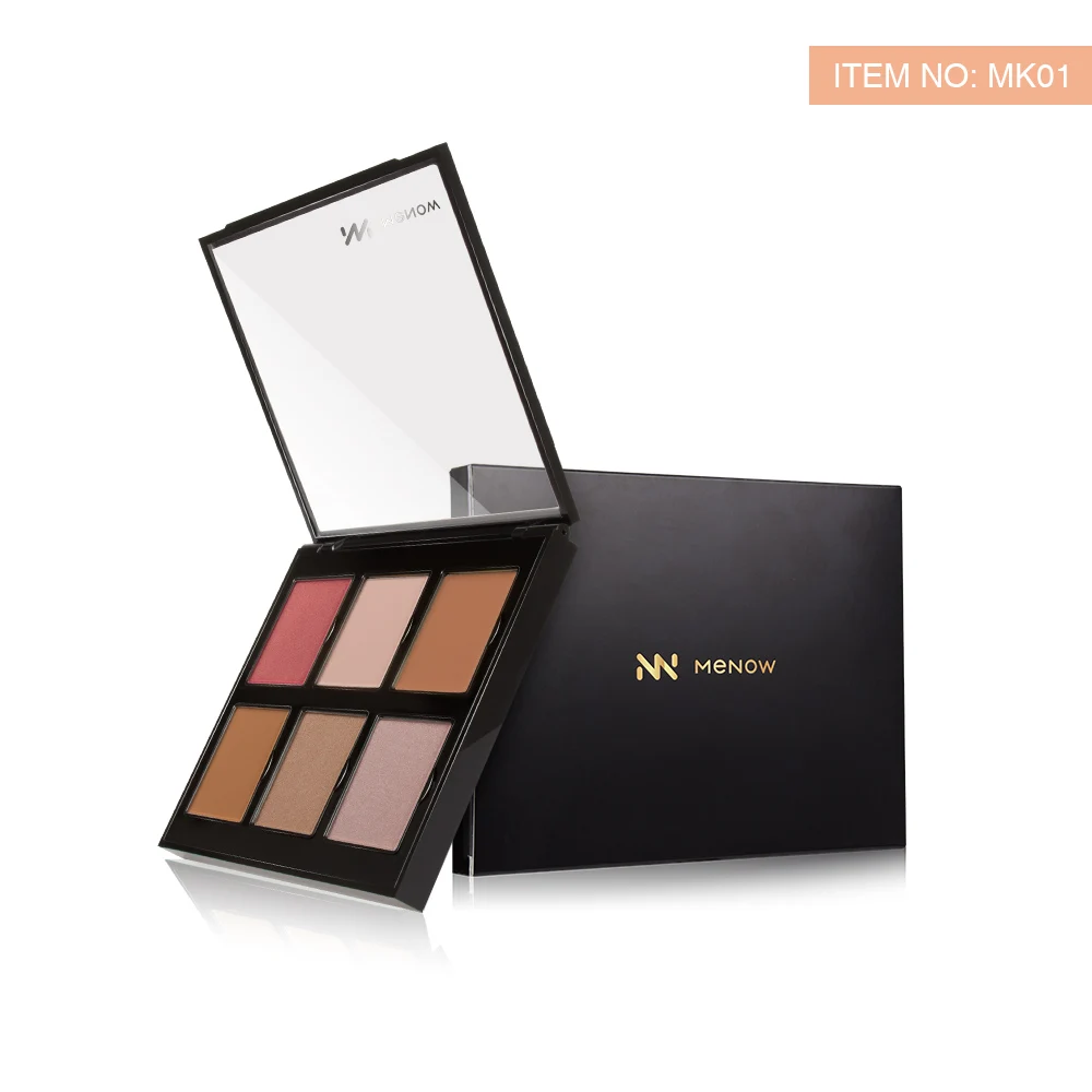 Menowbrand Professional6 Цвет разных Макияж пудра-румяна для щек прессованные тональный