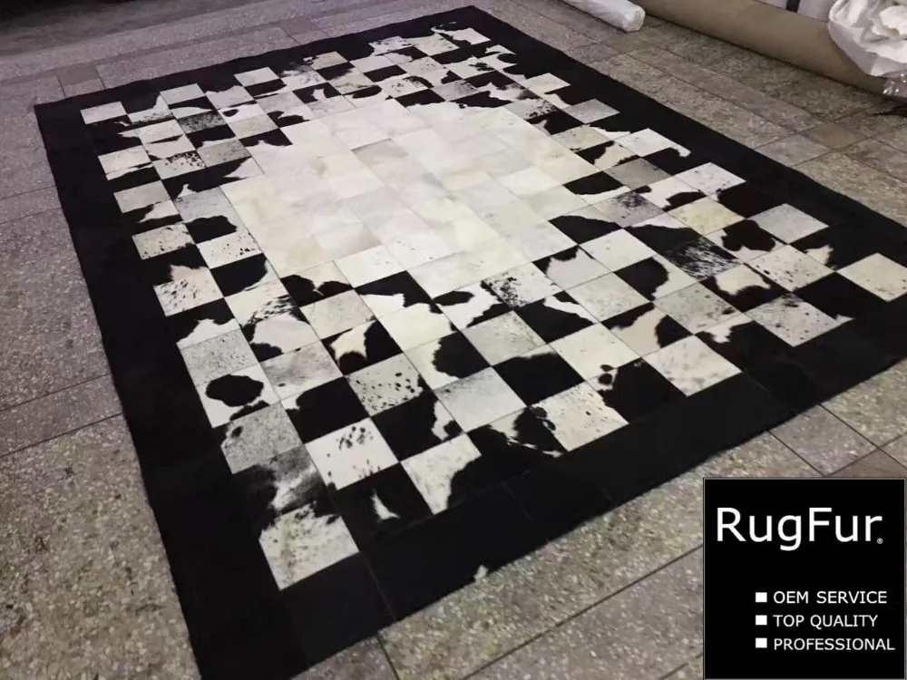 

Europe Sweden & Spain Style Top Quality Original Cowhides Carpet 1700x2400mm/2000x3000mm