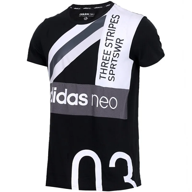 Nueva llegada Original 2018 Adidas NEO etiqueta CS camiseta hombres camisetas manga corta ropa deportiva|Camisetas para correr| - AliExpress