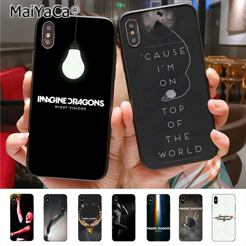 

MaiYaCa Rock Band Imagine Dragons Art Hot Printed Cool Phone Accessories Case for iPhone X 7plus 6 6s 7 8 8Plus 5 5S 5C case