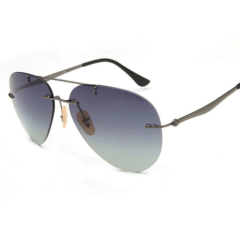 

Viodream RB8055 fashion Polaroid lenses lightest sun glasses 12 G rimless unisex sunglasses Oculos De Sol Feminino Gafas