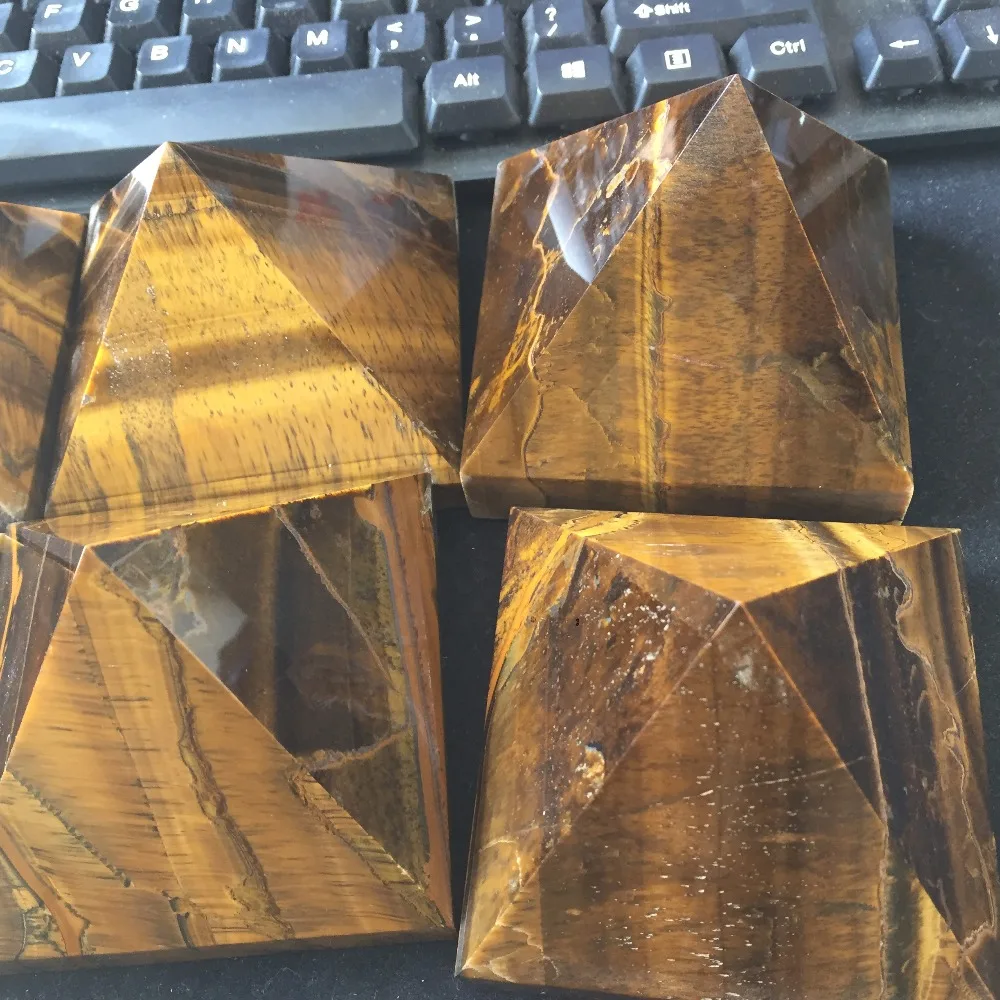 BY8 (80*80*70 мм) AAA + Rock Tiger Eye Stone исцеляющая Пирамида 2019 горячая Распродажа натуральные