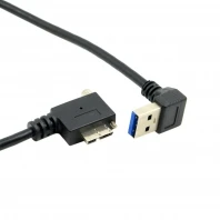Направленность вниз правый угол 90 градусов USB3.0 USB 3 0 A вилка к Micro B вилке и левый