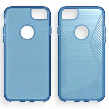 

100pcs/lot Free Shipping New S Line TPU Soft back Case Cover for iPhone 7/ For iPhone 8