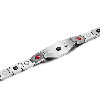 HTB1ztFhdjfguuRjSszcq6zb7FXac.jpg 350x350 - RainSo Male Bracelet Health Germanium Bracelet Charm Black Titanium Magnetic Therapy Bangles Unique Wristband Men Jewelry 2020