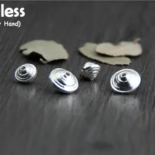 Uglyless Настоящее S 925 пробы серебро гироскопа Бисер аксессуары ювелирные изделия DIY ручной работы Нерегулярные Spacer Винтаж Этническая выводы