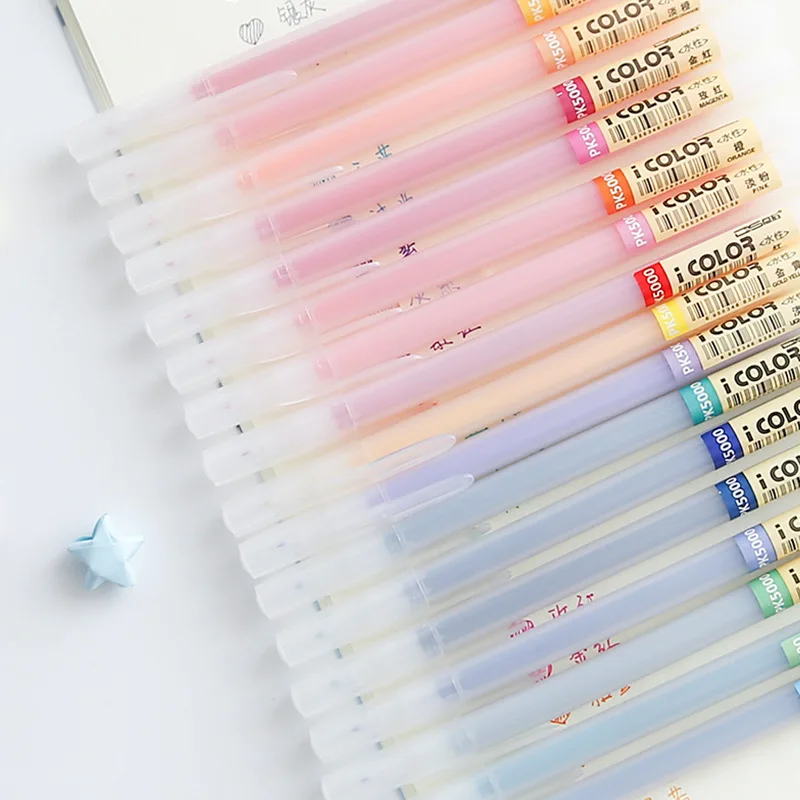 12 шт./компл. 0,4 см Разноцветные маркеры модная простая маркерная ручка креативная граффити живопись письменная ручка для детей обучающий инструмент