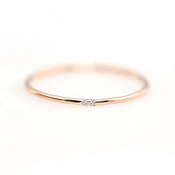 Минимальное циркониевое кольцо для женщин подарок 3 цвета 1 мм Полное круглое тонкое модное Ювелирное кольцо Горячая Распродажа KCR101