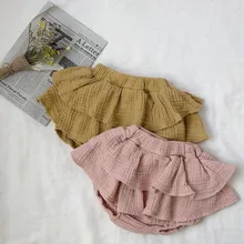 Новинка г. штанишки для новорожденных светлые шорты для маленьких девочек летние брюки штаны для малышей Детские шорты для маленьких мальчиков и девочек