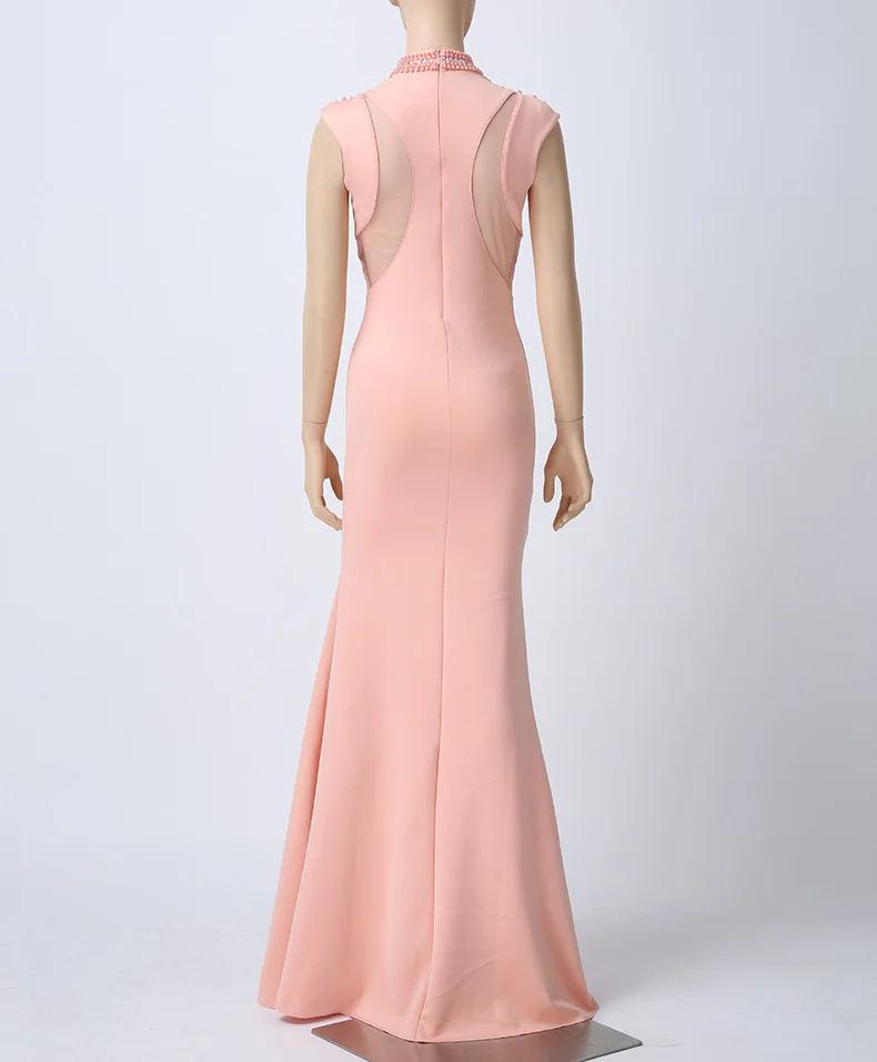 Hollow Out Diamond Banquet Party Dress Trumpet Mermaid Floor-Length Summer Dress Tunic Bodycon Sleeveless Bohemian Women Dresses (39)