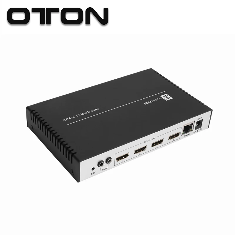 OTON T-109 4 Chanel HDMI энкодер для IPTV, прямая трансляция, работает с wowza, xtream кодами, youtube hdmi кодер