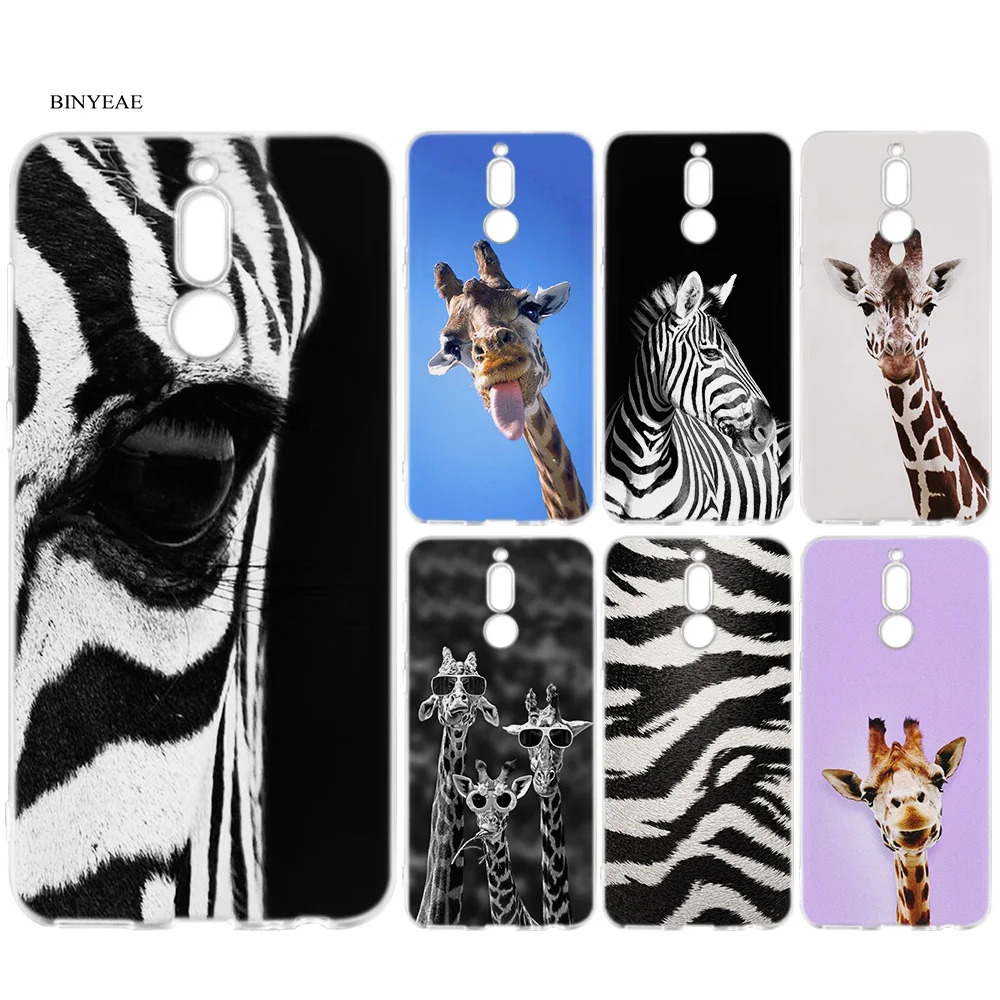 

Silicone Soft TPU Case for Huawei Mate 10 20 P10 P20 P30 Honor 9 10 Lite Pro P Smart 2019 Animal Zebra Giraffe Pattern Cover