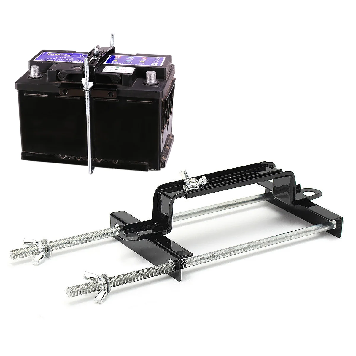 1pc Car Van Battery Retaining Holding Clamp Bracket 275mm with Bolt Tie